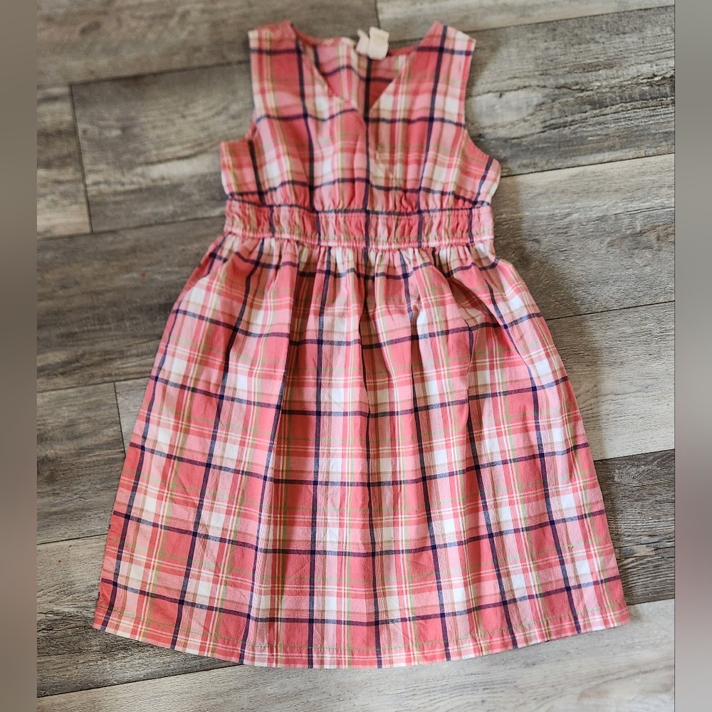 Red Camel Big Girls Sleeveless Checkered Dress